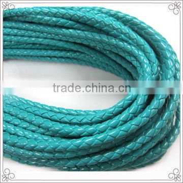 2014 Nappa Leather Cording Braided Round With 10 Colors