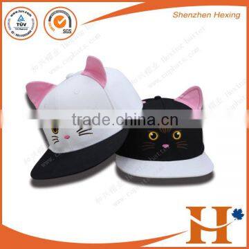 Funny Animal Unisex Children Cap / Cute Shape Of Cat Children Snapback Cap & Hat With Ears