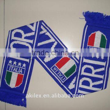 Wholesale Hot Sale Knitting European Club Soccer Scarf In Stock