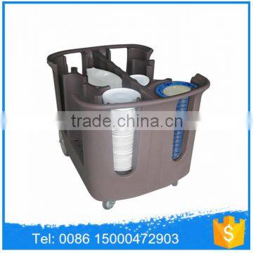 otomoulded PE Adjustable Tray Caddies, Dish dollies, Dish carts for transporting dishes