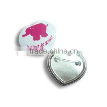 Heart Shape Pin Badge Tin Badge