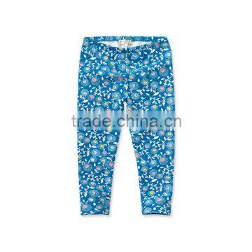 DK0023-P dave bella 2015 autumn children's printed trousers children's pants fashionable child clothes girls floral pants