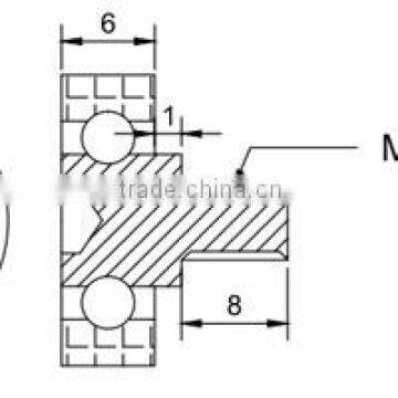 2016 Best Selling DR19 Sliding Door Drawer Slide Track and Roller photo-2