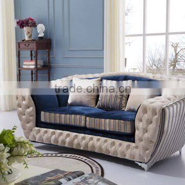 Italian Style Velvet Sofa/Classic Fabric Chesterfield Sofa 321 AL044