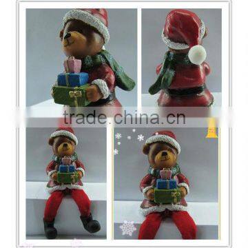 Bear figurines for holiday decoratives, Christmas series