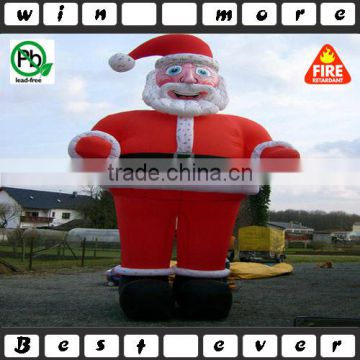 happy Santa claus giant inflatable christmas lawn decorations,advertising and promotional inflatables