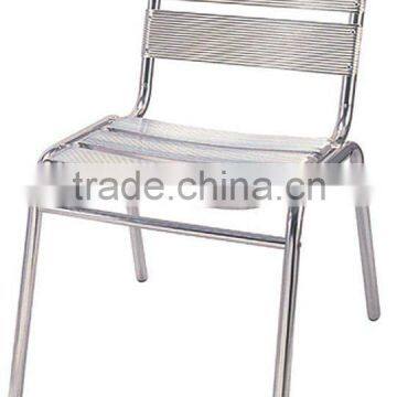 Armless chair aluminum chair