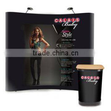 8ft straight fabric pop up display