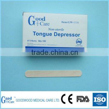 disposable wooden tongue depressor