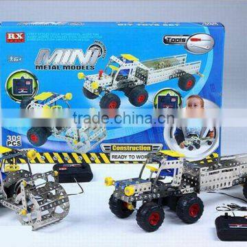 Mini metal models vehicle with tools alloy educational blocks JS2703558