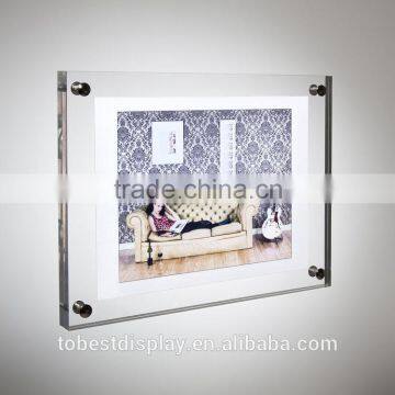 Made to measure acrylic frames, 2015 new style acrylic photofunia photo frame, acrylic photo booth frame