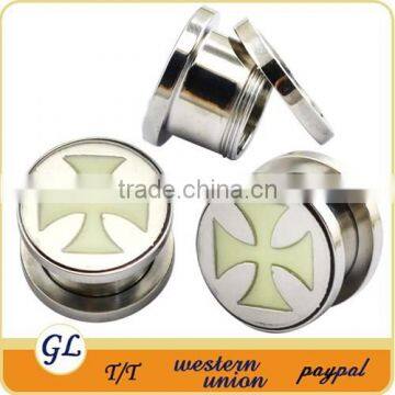 TP011026 Stainless Steel Glow in the Dark Ear Plug photo-6