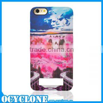 2014 China suppliers landscape printing phone case cover for iphone 6 plus