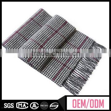 High quality 100% cashmere scarf, jacquard scarf for men, winter fashion men scarf