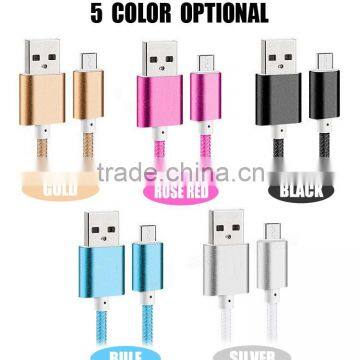 Wholesale 2A fast charging micro USB data cable for Android