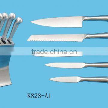 high quality kitchen knife set with stainless steel knife stand