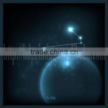 aries constellation led light gift for home decoration canvas painting