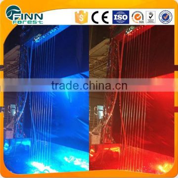 Green residential district small hotel use light wate curtain rain waterfall