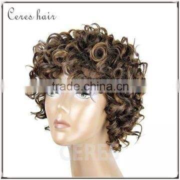 100% premium synthetic wig short wig afro kinky curly wig for black women