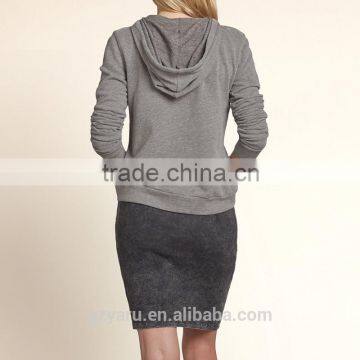 Lady Brand New Design Fashion Casual Blouse and Tops Woman Plus Size Xxxl Hoodies With Zipper photo-2