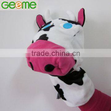 Plush Hand Puppet with Cow Style