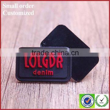 Custom Blue Embossed Clear Color Sleeve Silicone Label