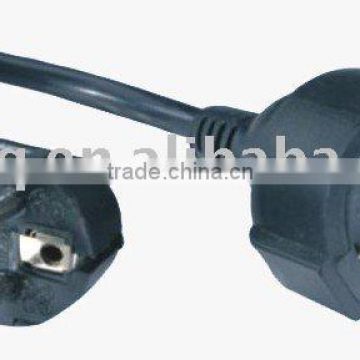 VDE extension plug cord with VDE,RoHS Approval