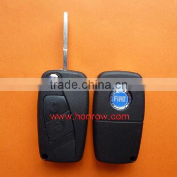 High Quality Fiat 2 button flip remote key blank (Black Color),fiat remote key shell