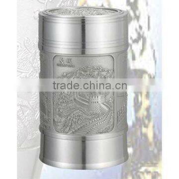 Pure Tin Tea Caddy