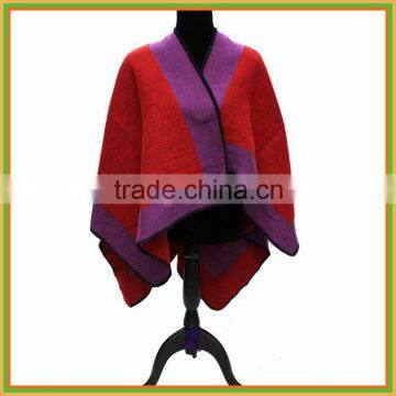 spring and autumn women elegant knitting jersey warm poncho
