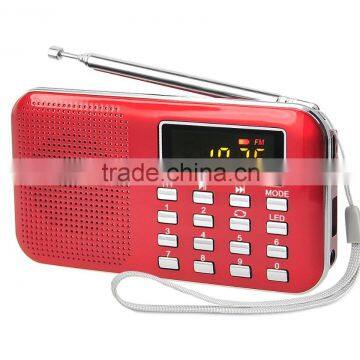 new fashionable mini compact digital radio with speaker