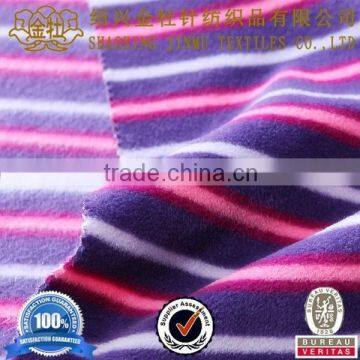 Polyester cotton yarn dyed polar fleece , scarf fleece fabric