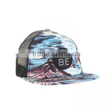 Cap Manufaturer Wholesale Digital Printing 5 Panel Custom Snapback Hat Cheap Flat Brim Trucker Cap photo-3