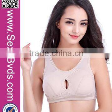 2015 Yoga Fitness Wear Beautiful Nude Women' Sports Bra