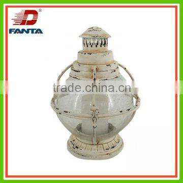 Hot Selling Shabby Chic Metal & Glass Nautical Lamp With LED Light for Home Decor photo-2