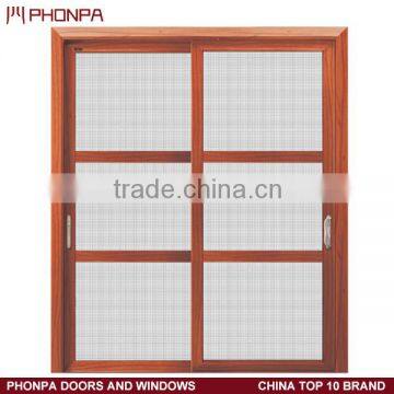 Interior sliding doors with mosquito mesh, powder coated sliding doors, soundproof sliding door