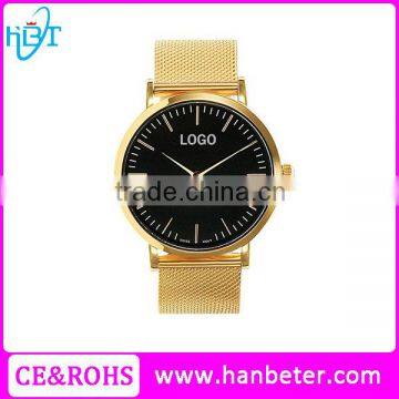 2016 Best Selling High Quality 3ATM Water Resistant Mens Watches Custom Logo