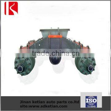 Drum type semi trailer bogie suspension