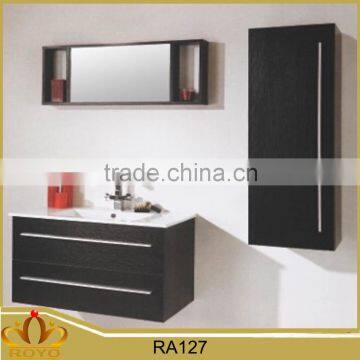 Modern MDF carcase wall mounted side cabinet bathroom mirror cabinet RA127