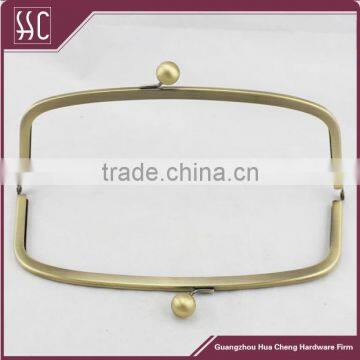 10*4 inch metal clutch purse frame,ball clasp metal purse frame, metal purse frame for bags