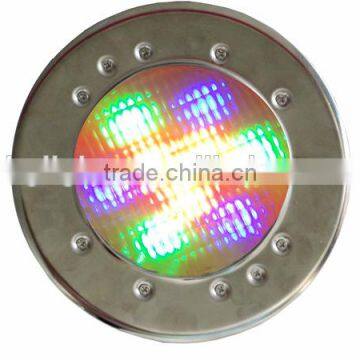 IP68 / 9W RGB Color Changable Recessed LED Underwater Light/ led pool light