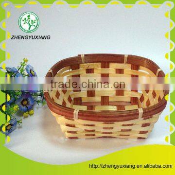 Natural bamboo weaving mini snack basket