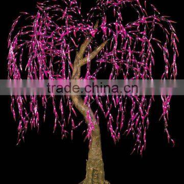 Beautiful pink led willow tree light,led tree