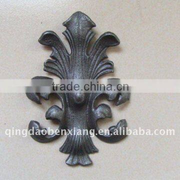 ornamental cast iron leaves of fence or gate's parts