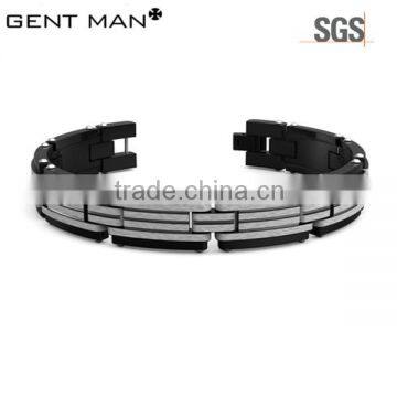 Wholesale 316L Stainless Steel Black Bracelets for Men Cheap Price