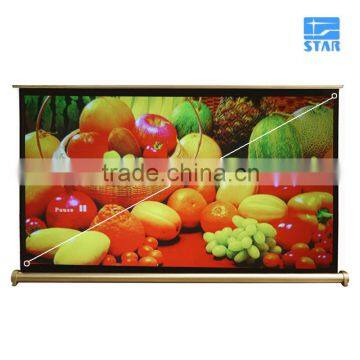 Golden Pink Portable Mini Projector Screen Table Roll up HD 3D Screen for Business Presentation Small Team Meeting 30" 40" 50" photo-4