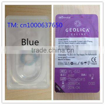 korean yearly GEOLICA Celine Sterile luxury contact lens with case