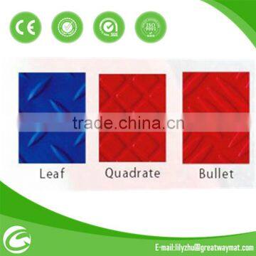 coin leaft striped designed pvc antifatigue floor mats
