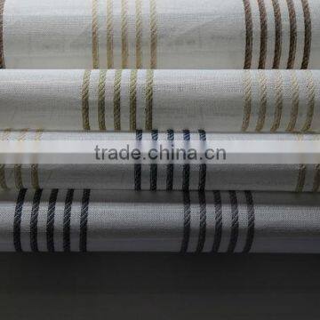 Good quality Arabic 110% polyester sheer curtain fabric for bedroom curtain decorating