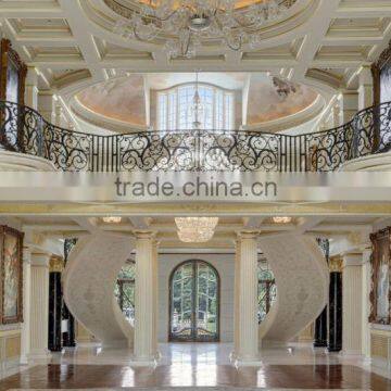 Luxury chateau and palace design natural stone interior decoration pillar